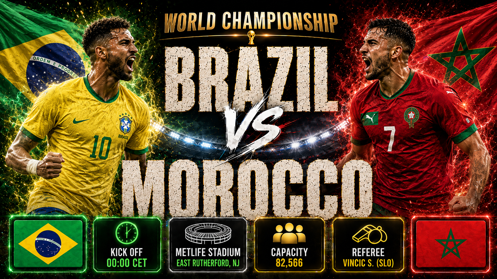 Brasile - Marocco : Il gigante sudamericano di Ancelotti sfida gli ambiziosi Leoni dell'Atlante nel big match del Gruppo C